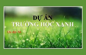 Ảnh Powerpoint Dự Án Trường Học Xanh