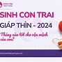 Những Tháng Sinh Con Trai Năm 2024